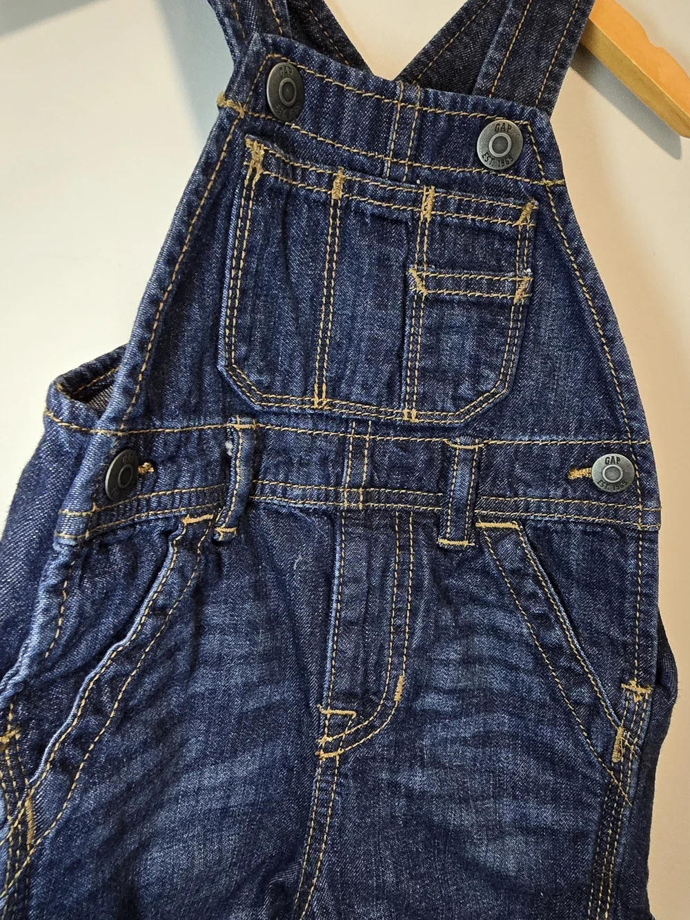 GAP Dark Blue Denim Kids Baby Soft  Overalls